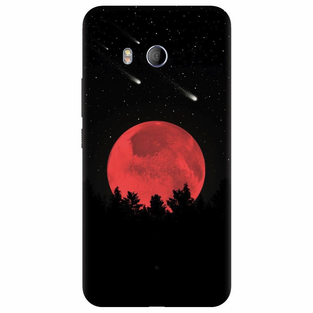 Husa silicon pentru Htc U 11, Blood Moon