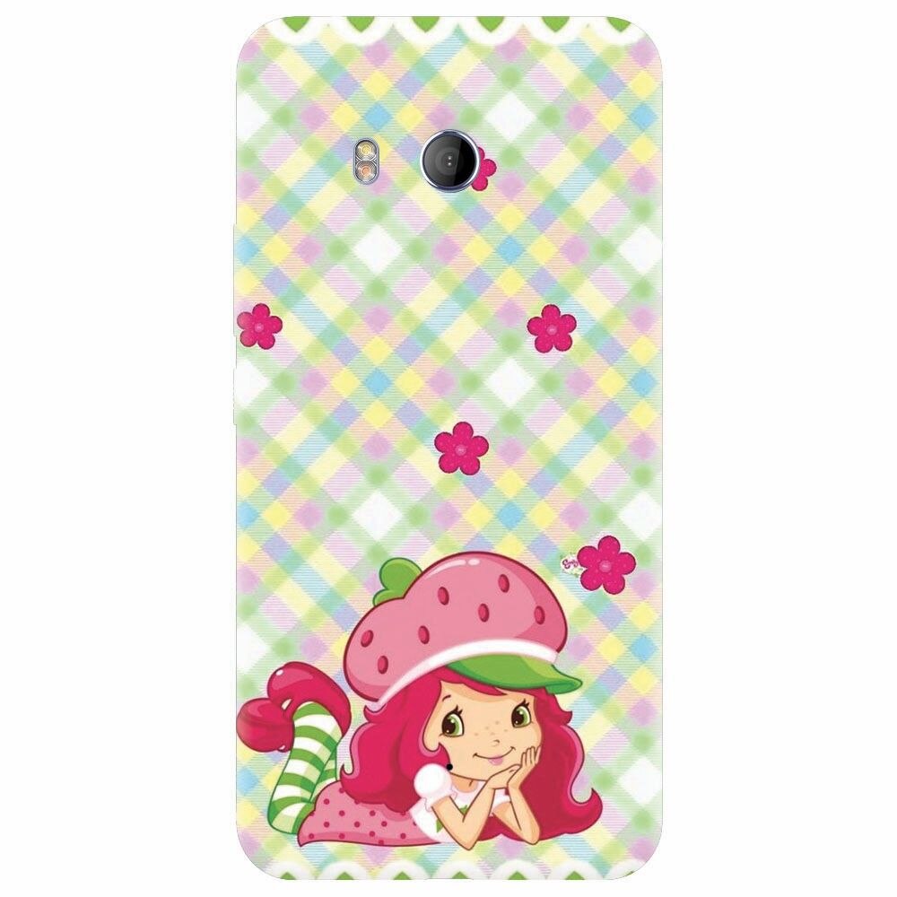 Husa silicon pentru Htc U 11, Strawberry Girl