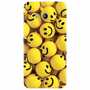 Husa silicon pentru Htc U 11, Smiles 002 Husa silicon pentru Htc U 11, Smiles 002