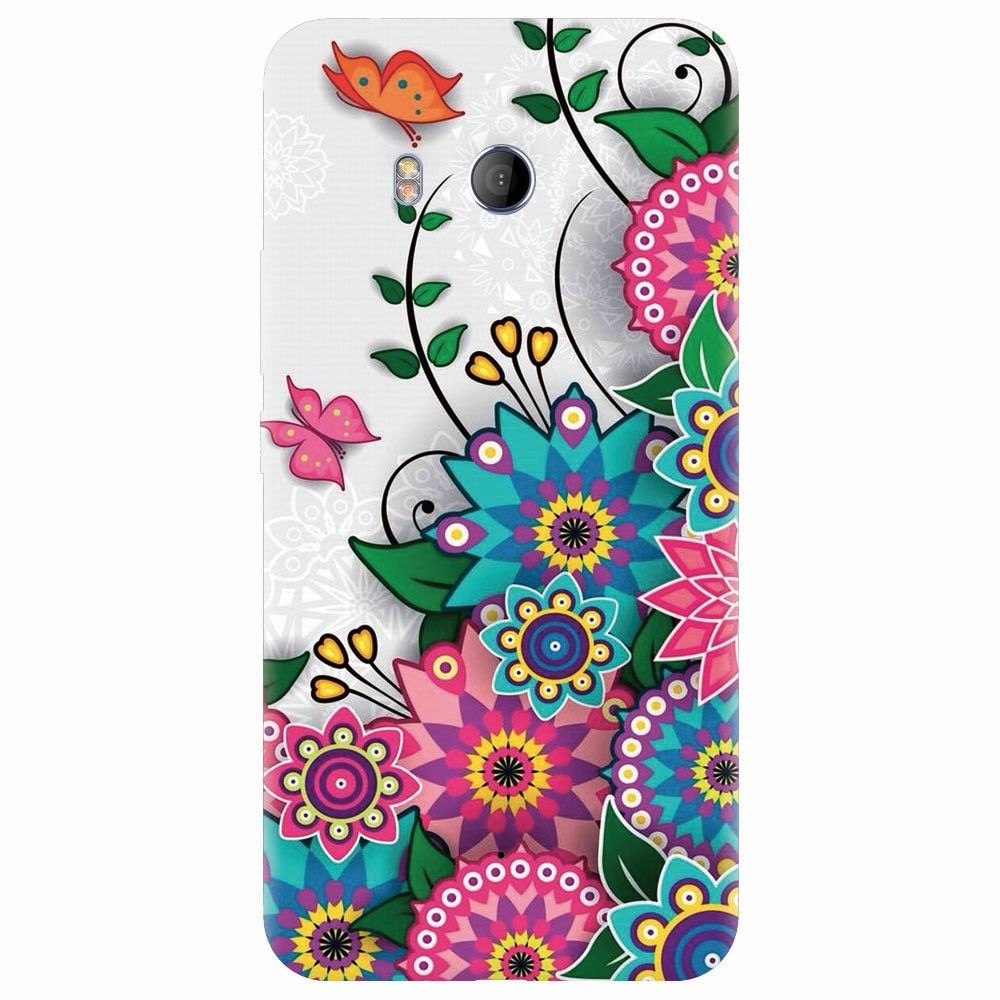 Husa silicon pentru Htc U 11, Mandala Flowers