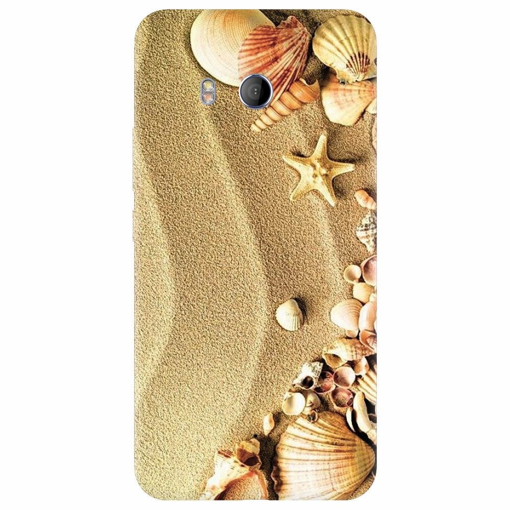 Husa silicon pentru Htc U 11, Beach Sand Gold