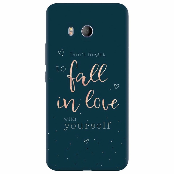 Силиконов кейс съвместим с Htc U 11, Fall In Love
