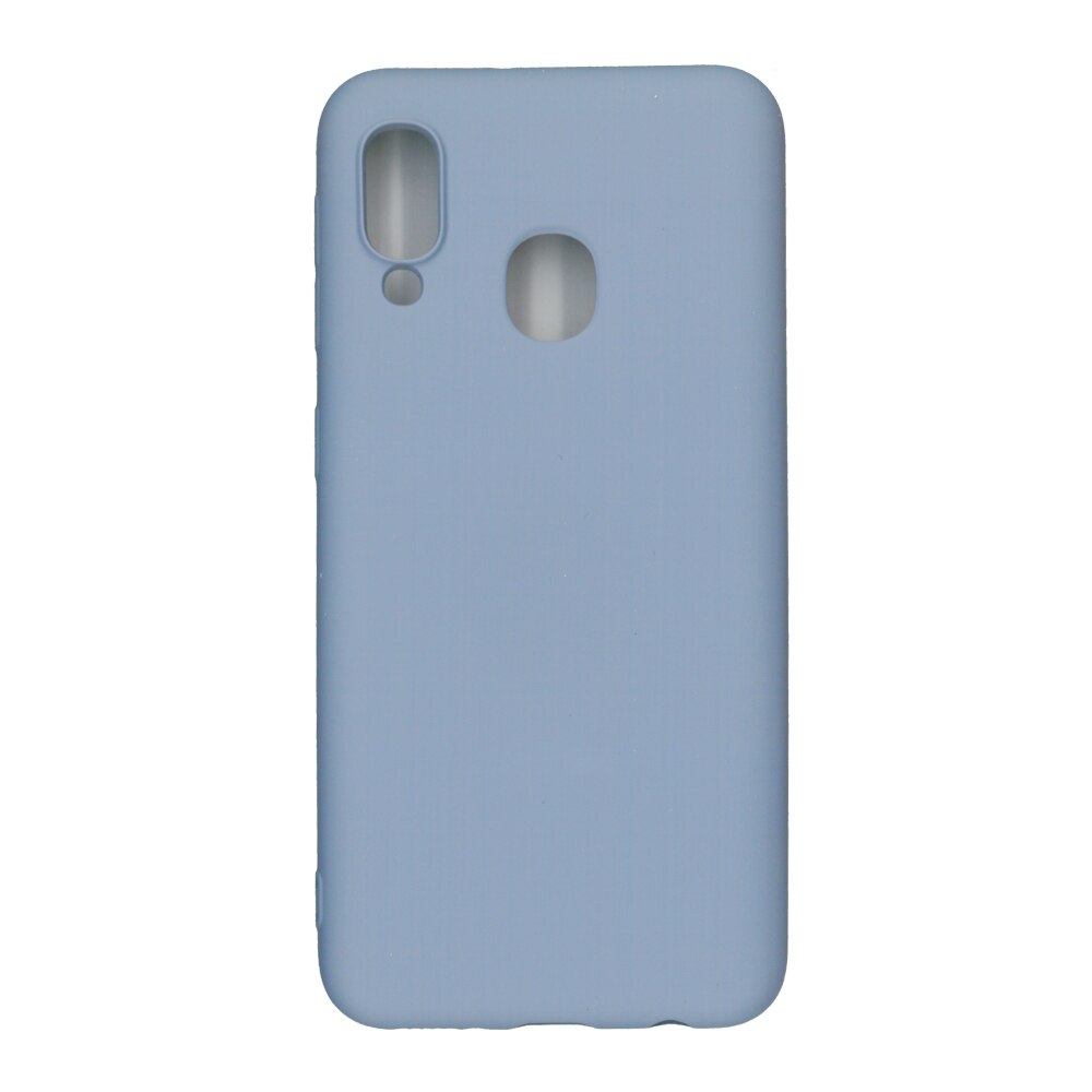 Husa Liquid din silicon mat pentru Samsung Galaxy A20e, blue