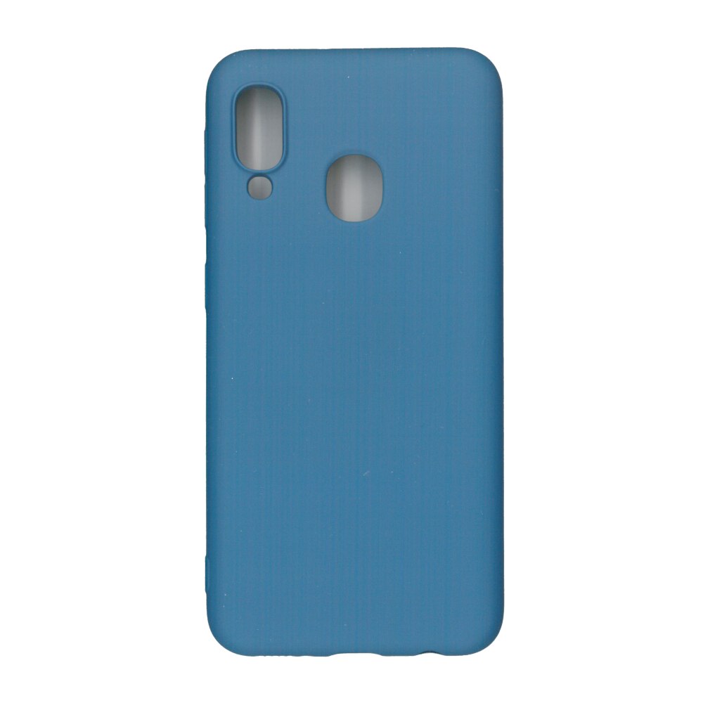Husa Liquid din silicon mat pentru Samsung Galaxy A20e, albastru