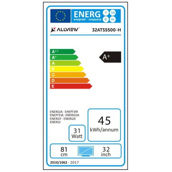 Televizor LED Smart Allview, 81 cm, 32ATS5500, HD, Clasa A+