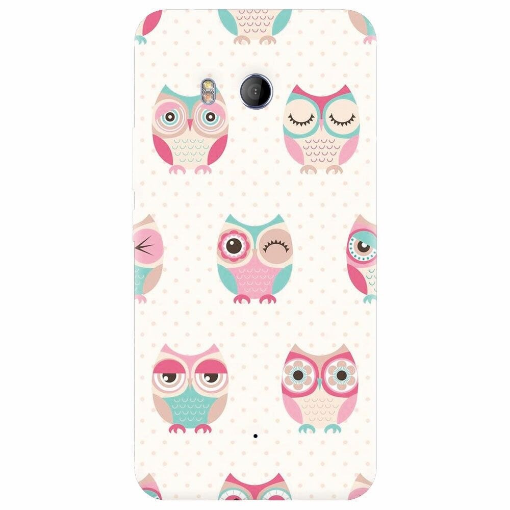 Husa silicon pentru Htc U 11, Owl Pattern