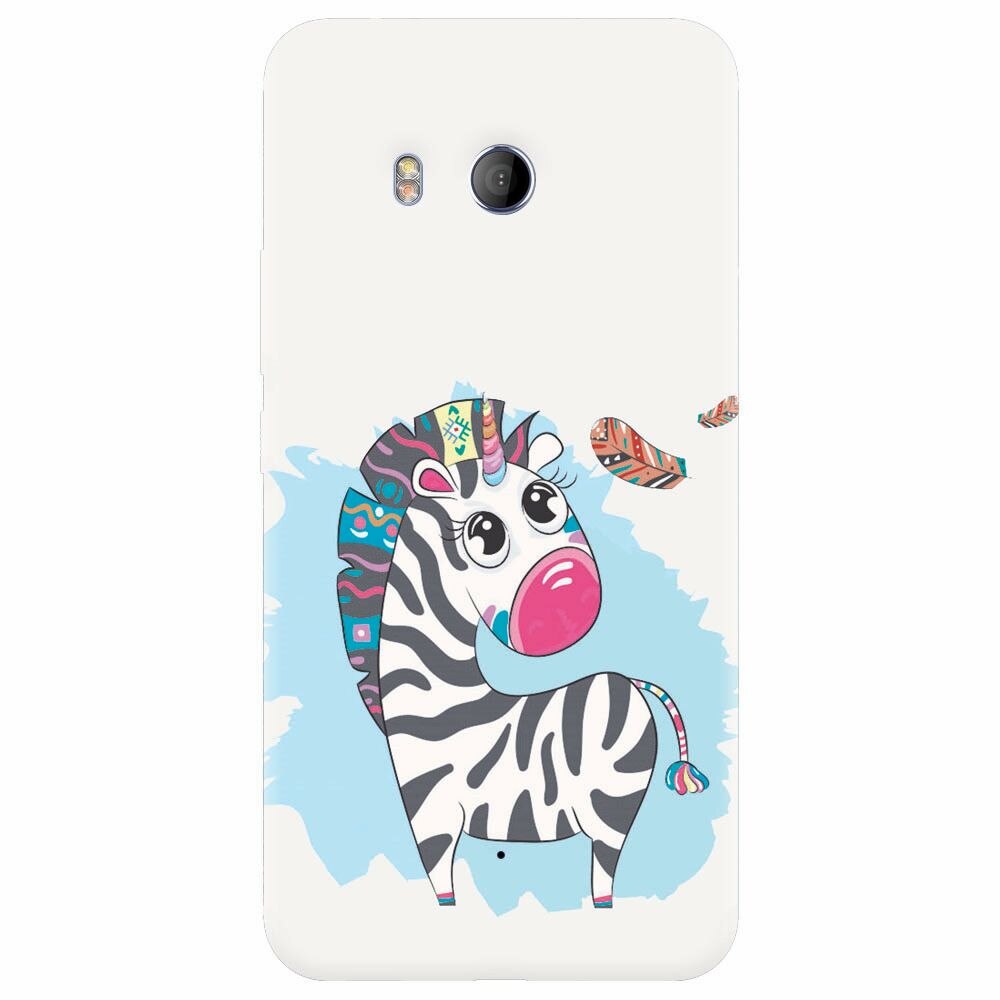 Husa silicon pentru Htc U 11, Zebra