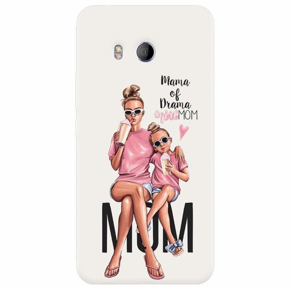 Husa silicon pentru Htc U 11, Mom Of Drama GirlMOM