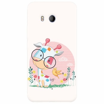 Husa silicon pentru Htc U 11, Baby Giraffe Husa silicon pentru Htc U 11, Baby Giraffe