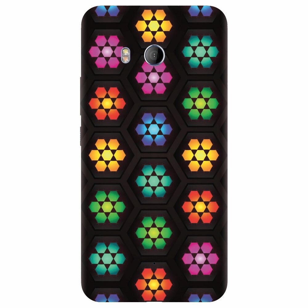 Husa silicon pentru Htc U 11, Kaleidoscope Mosaic Patterns