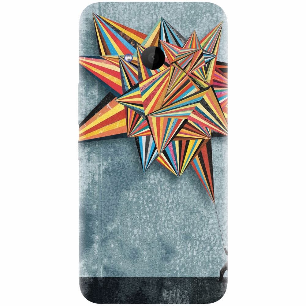 Husa silicon pentru Htc U 11 Life, Abstract Colorful Balloon Triangles