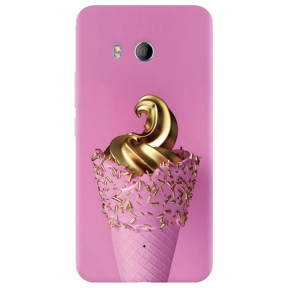 Husa silicon pentru Htc U 11, Icecream Gold