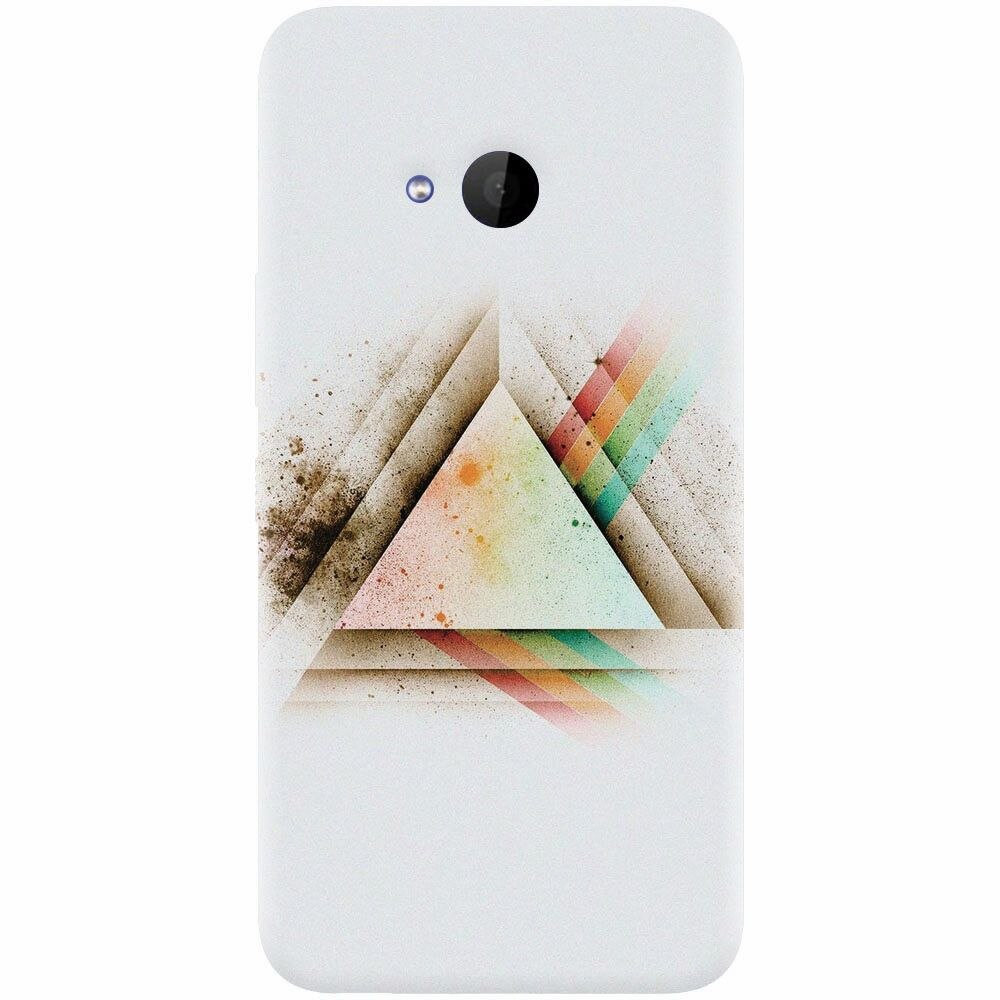Husa silicon pentru Htc U 11 Life, Abstract Grunge Light Triangle