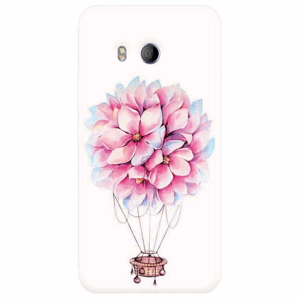 Husa silicon pentru Htc U 11, Flower Baloon