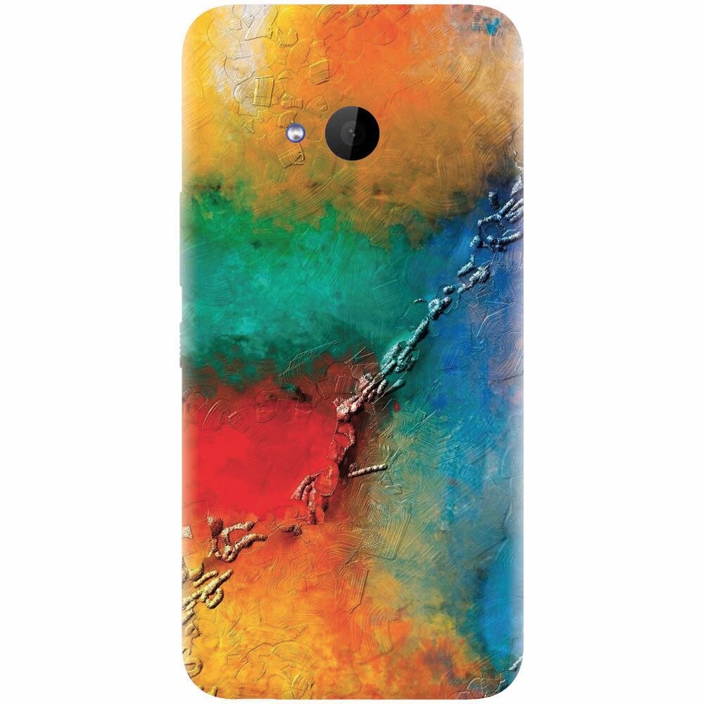 Husa silicon pentru Htc U 11 Life, Colorful Wall Paint Texture