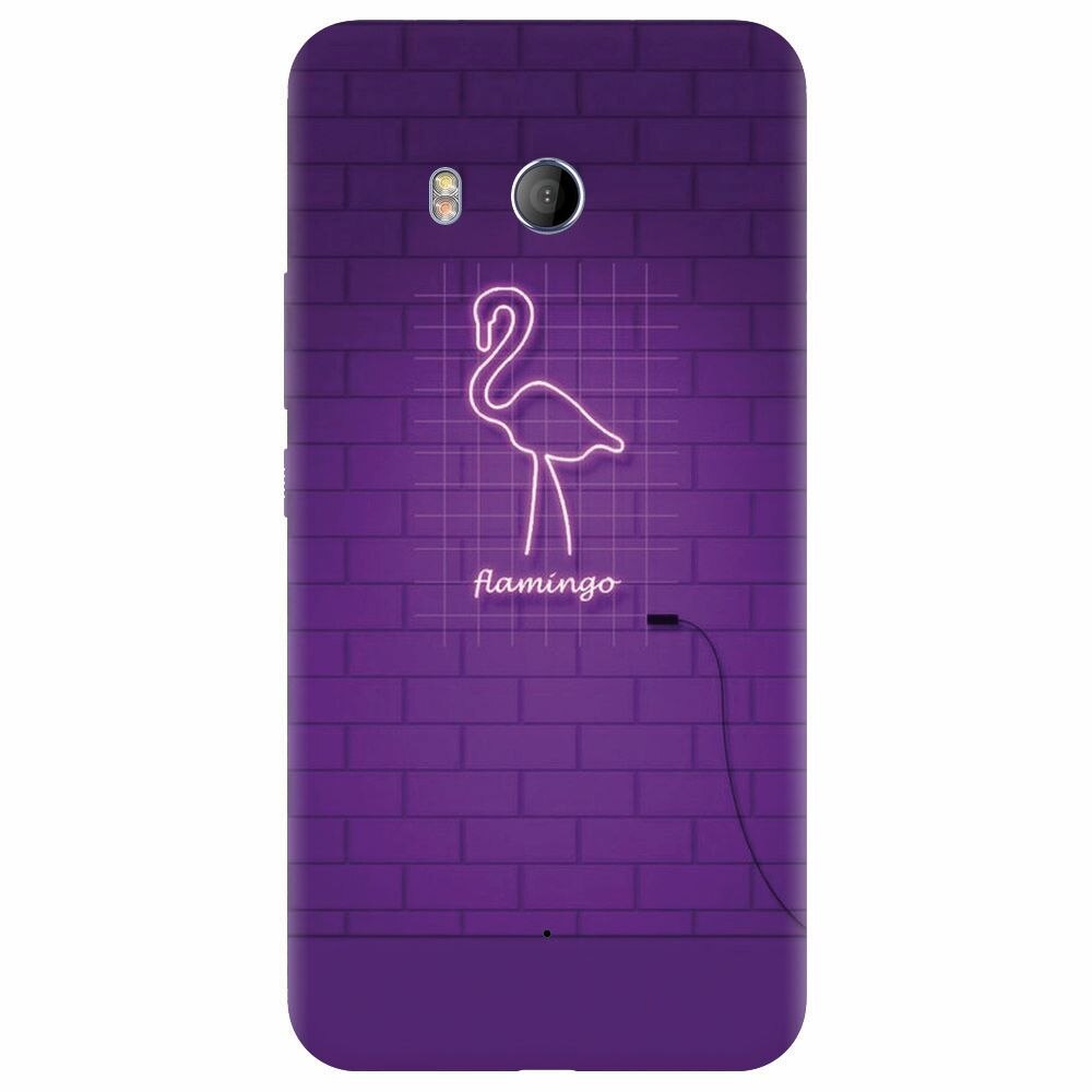 Husa silicon pentru Htc U 11, Light Flamingo