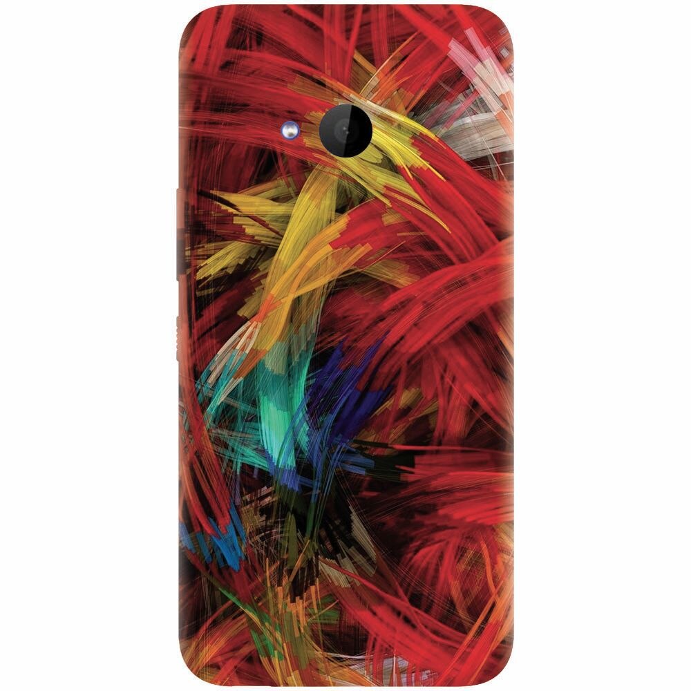 Husa silicon pentru Htc U 11 Life, Colorful Digital Painting Strokes