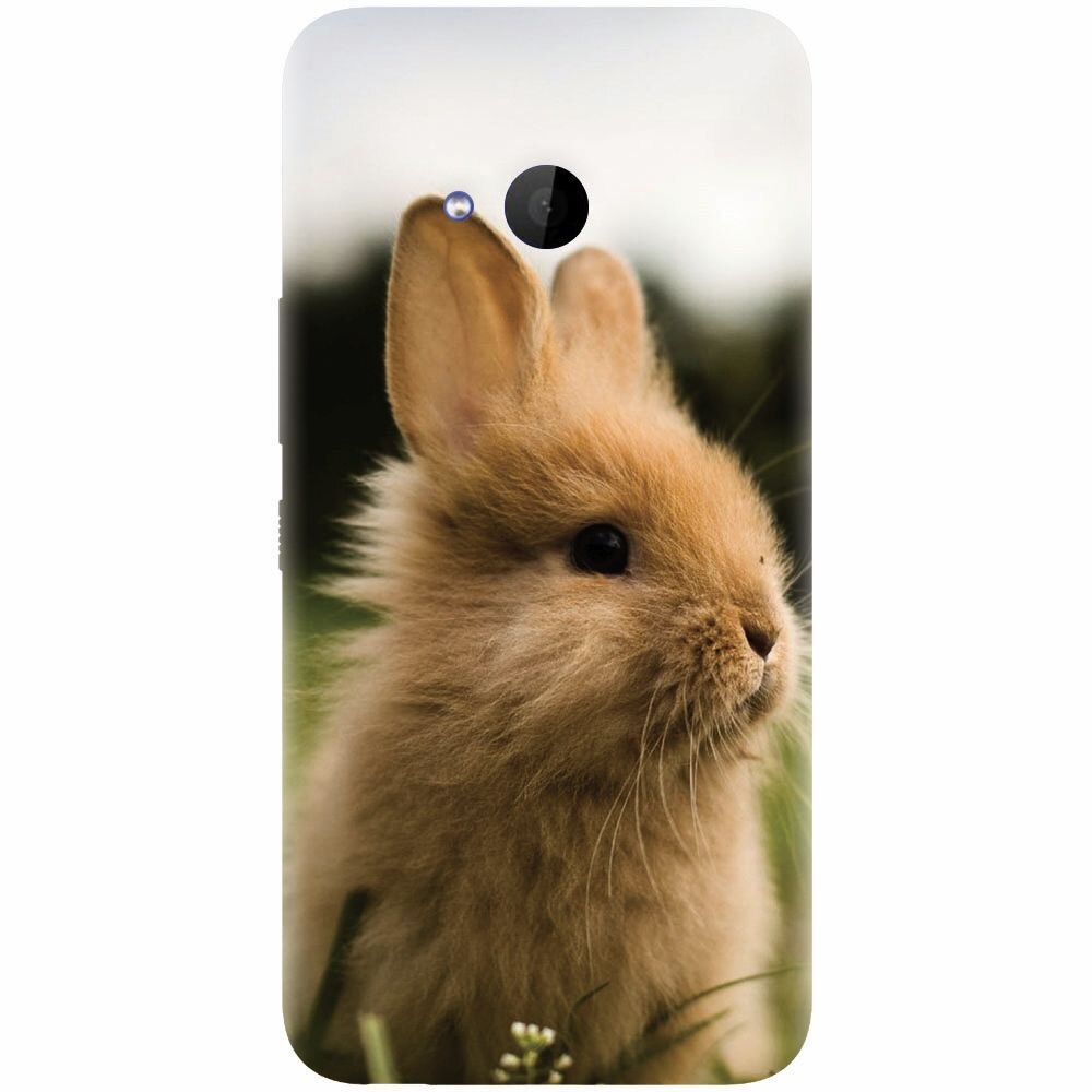 Husa silicon pentru Htc U 11 Life, Cute Rabbit In Grass