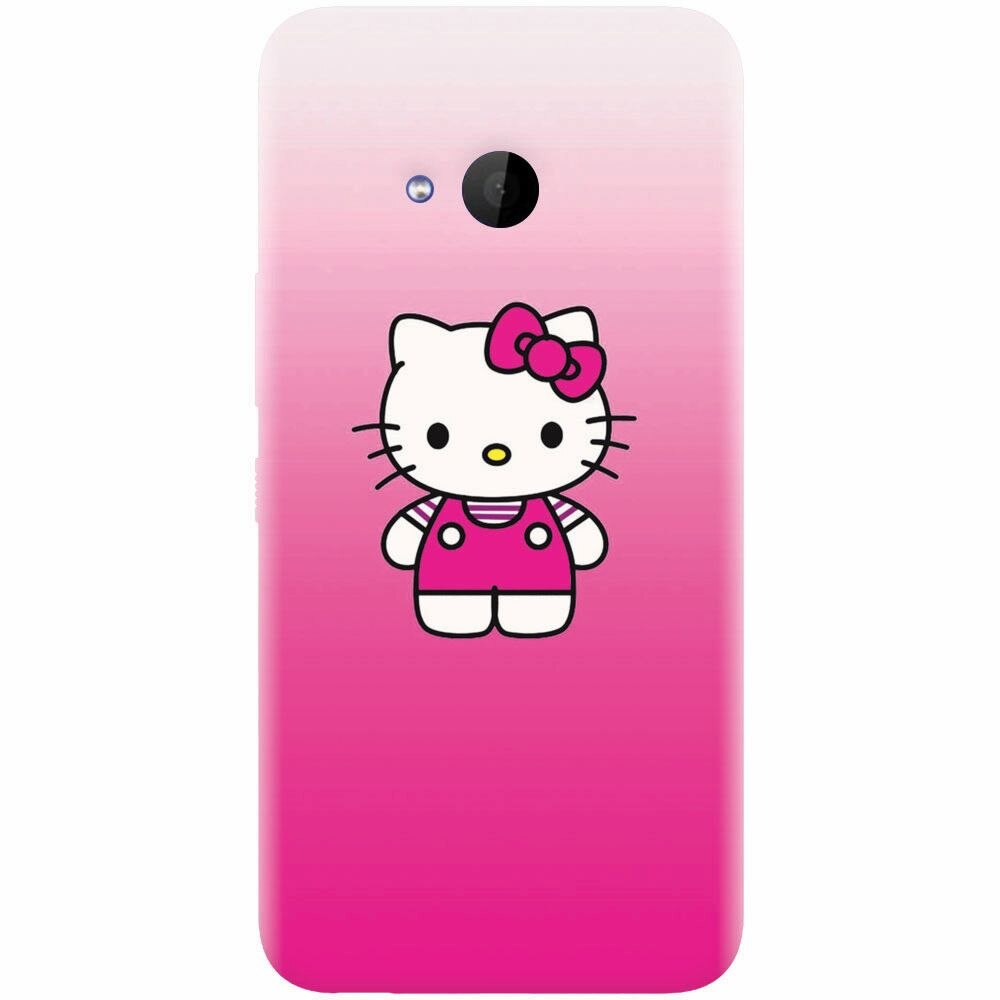 Husa silicon pentru Htc U 11 Life, Cute Pink Catty