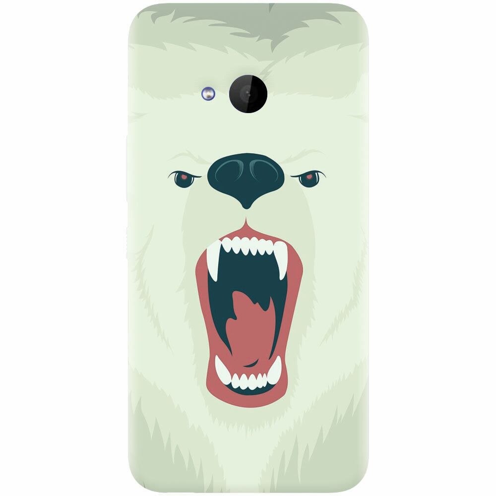 Husa silicon pentru Htc U 11 Life, Fierce Polar Bear Winter