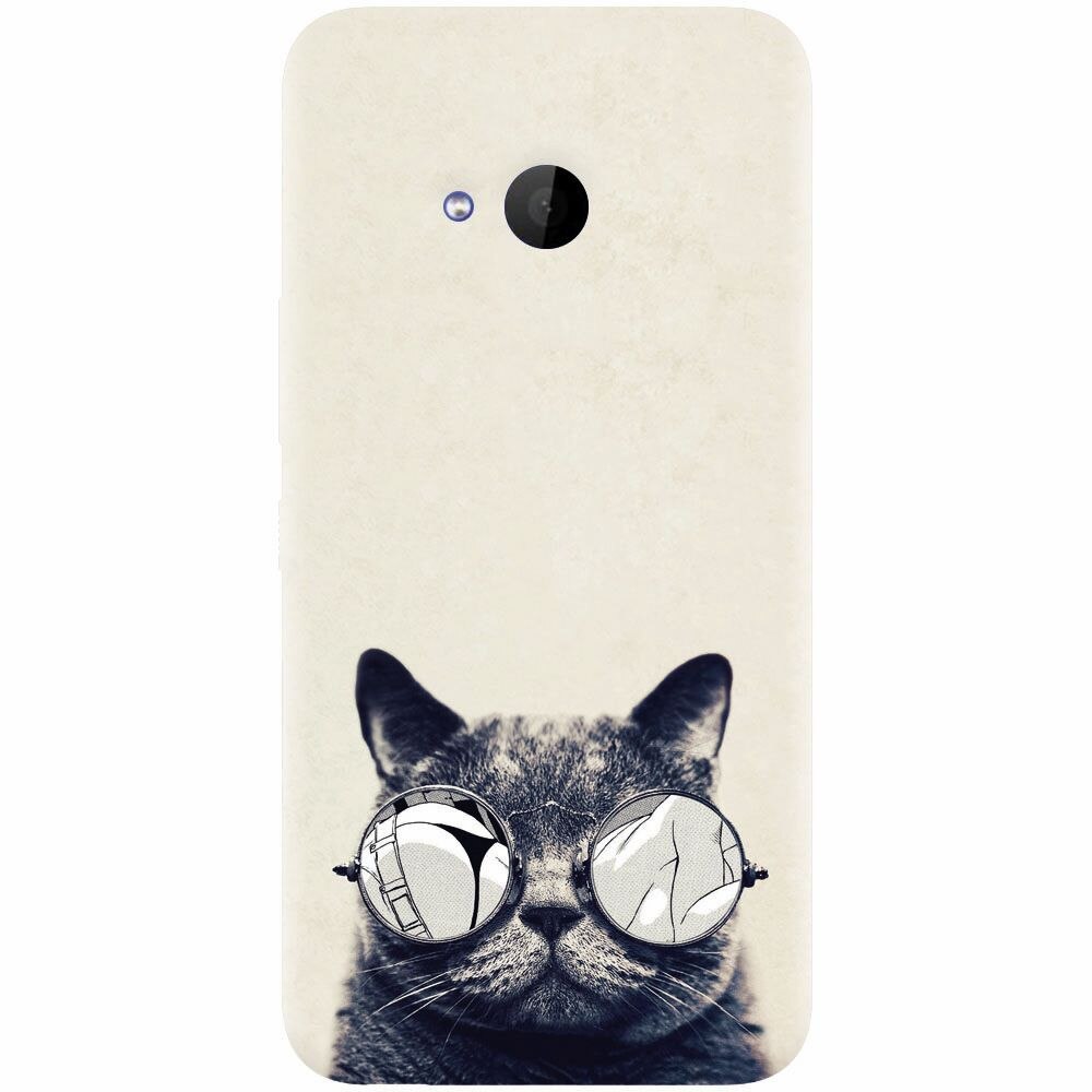 Husa silicon pentru Htc U 11 Life, Cool Cat Glasses