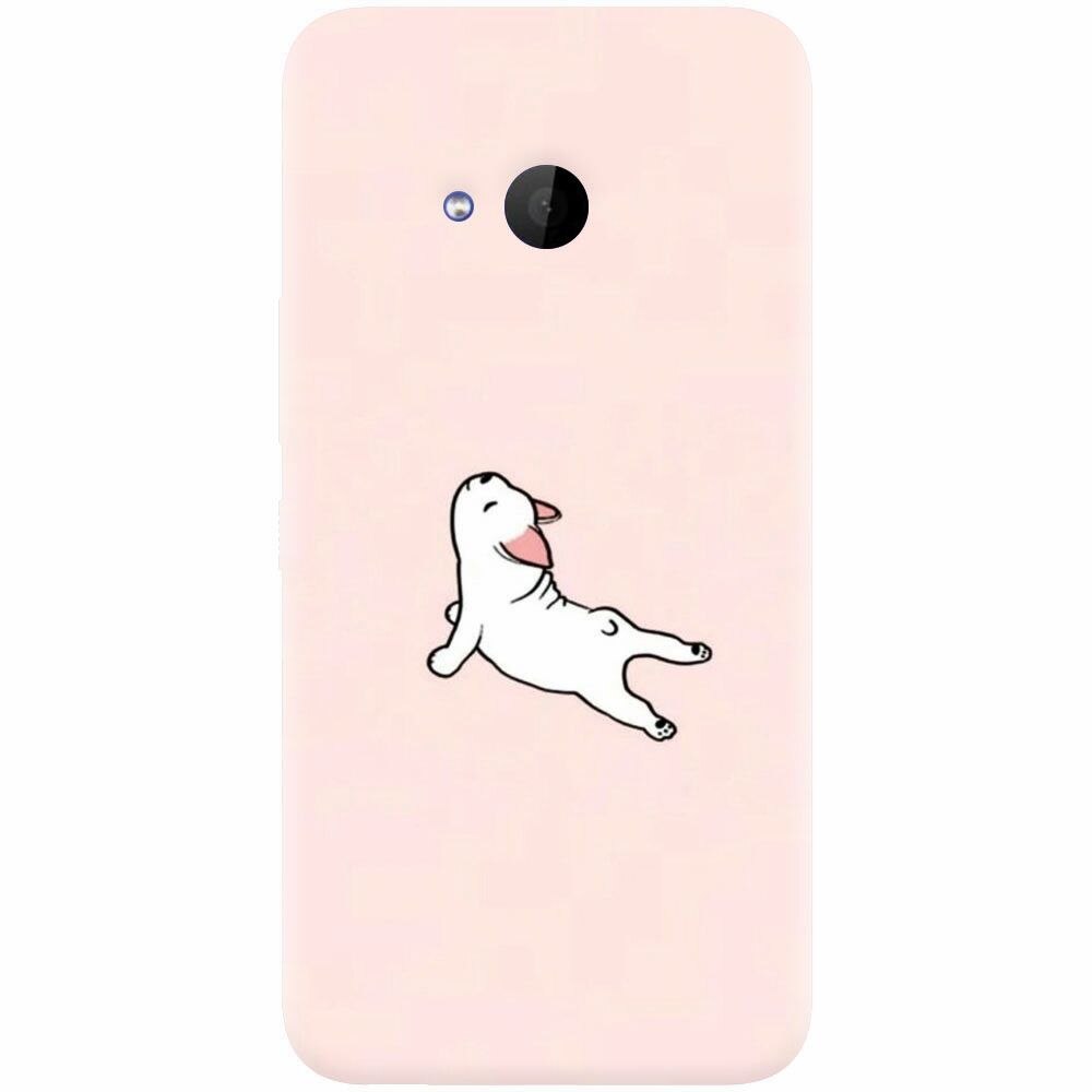 Husa silicon pentru Htc U 11 Life, Cute Dog Streching