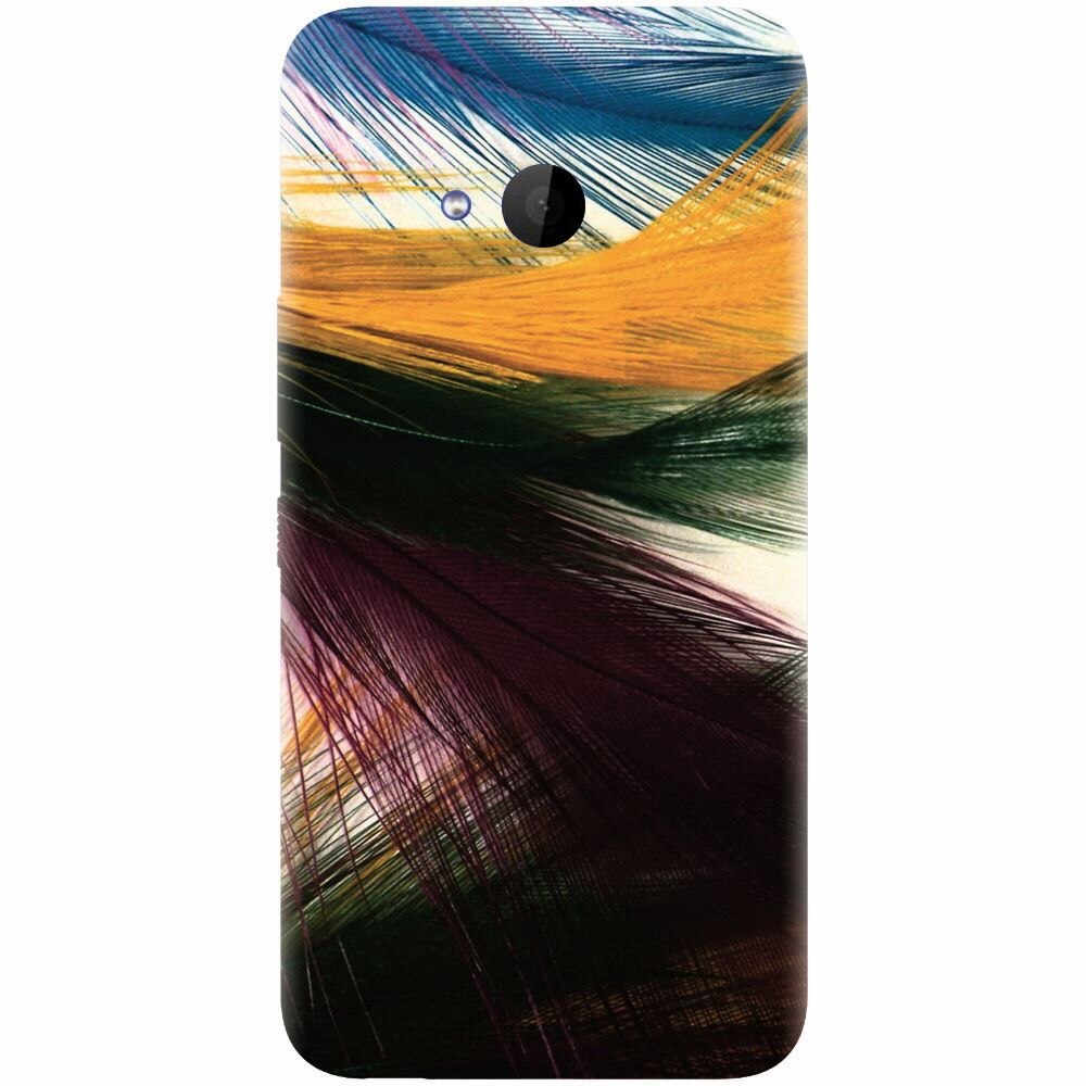 Husa silicon pentru Htc U 11 Life, Colorful Peacock Feathers
