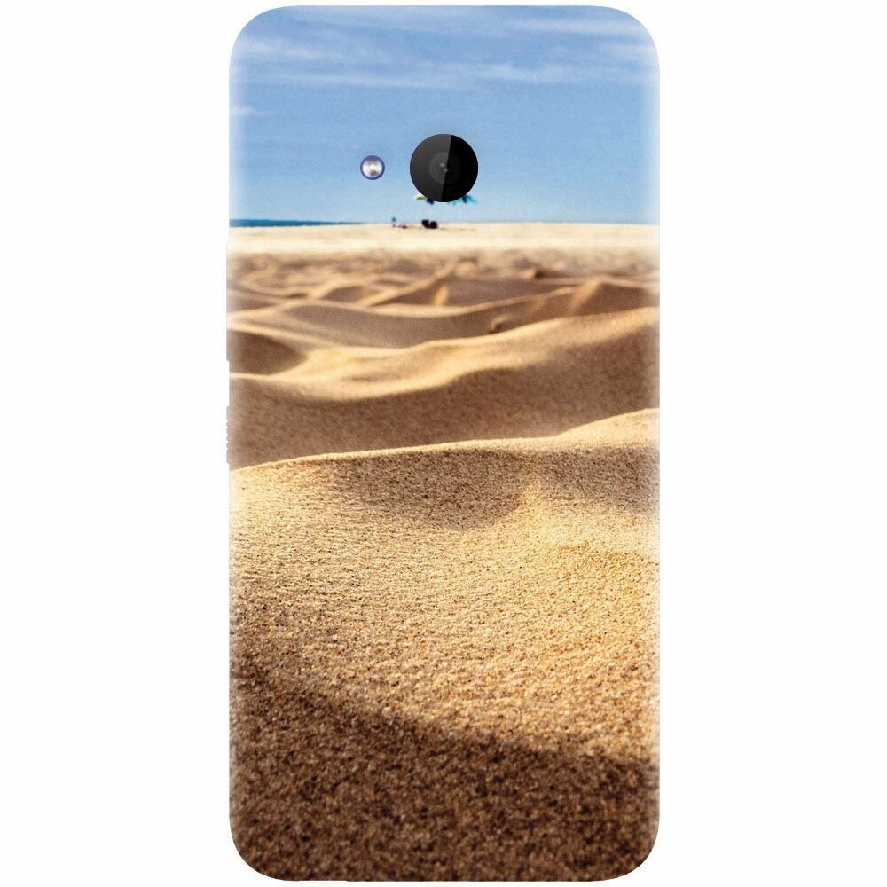 Husa silicon pentru Htc U 11 Life, Beach Sand Closeup Holiday