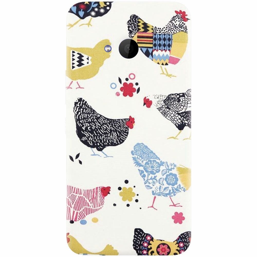 Husa silicon pentru Htc U 11 Life, Chickens