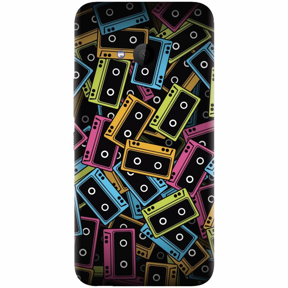 Husa silicon pentru Htc U 11 Life, Audio Cassette Color Vector