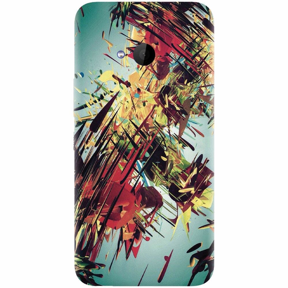 Husa silicon pentru Htc U 11 Life, Complex Abstract Colorful 3D Drawing