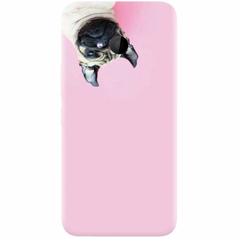 Husa silicon pentru Htc U 11 Life, Dog And Pink