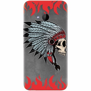 Husa silicon pentru Htc U 11 Life, Indian Skull Husa silicon pentru Htc U 11 Life, Indian Skull