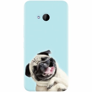 Husa silicon pentru Htc U 11 Life, Happy Dog Husa silicon pentru Htc U 11 Life, Happy Dog