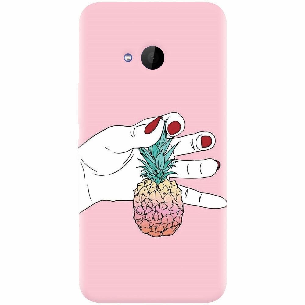 Husa silicon pentru Htc U 11 Life, Rainbow Pinepple
