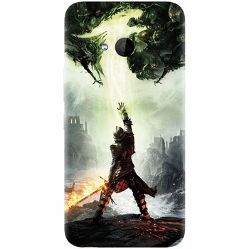 Husa silicon pentru Htc U 11 Life, Green Dragon Husa silicon pentru Htc U 11 Life, Green Dragon