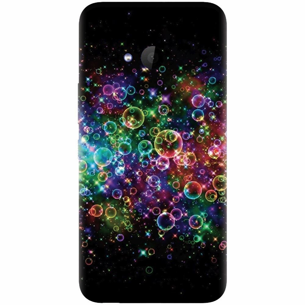 Husa silicon pentru Htc U 11 Life, Rainbow Colored Soap Bubbles