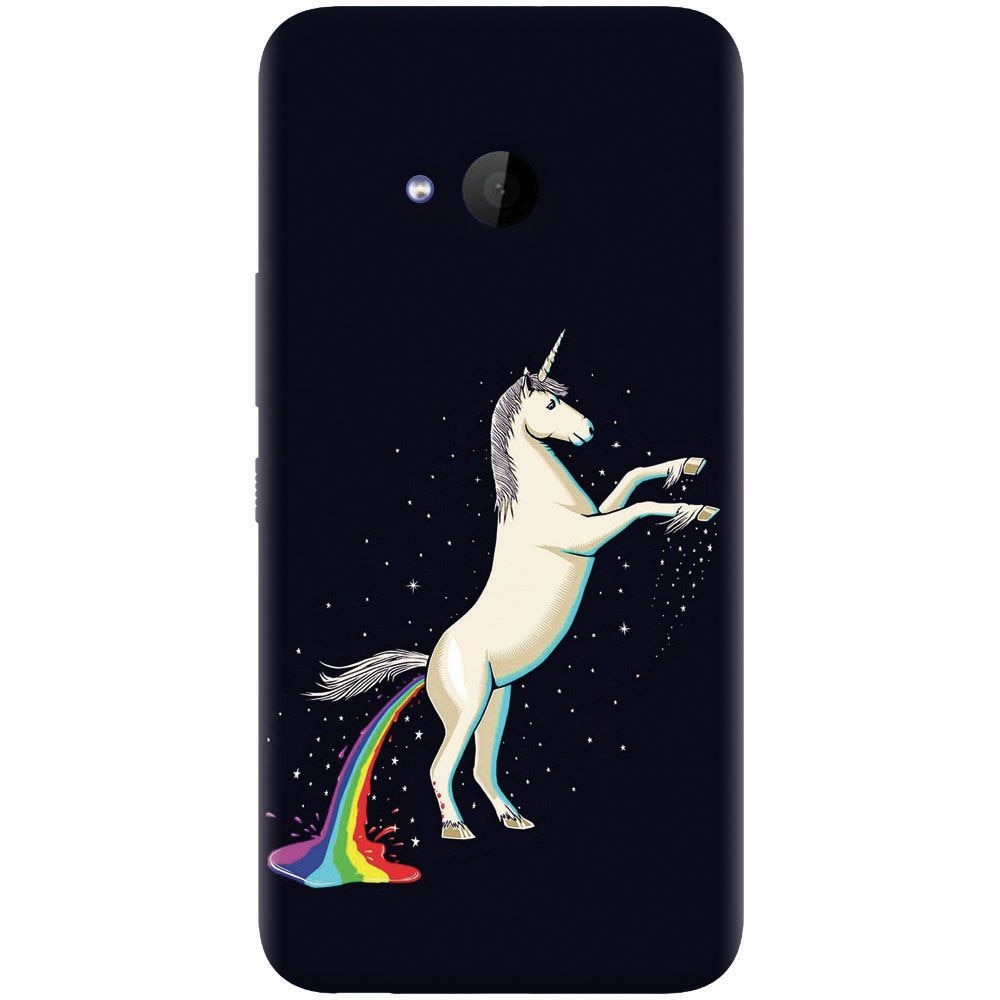 Husa silicon pentru Htc U 11 Life, Unicorn Shitting Rainbows