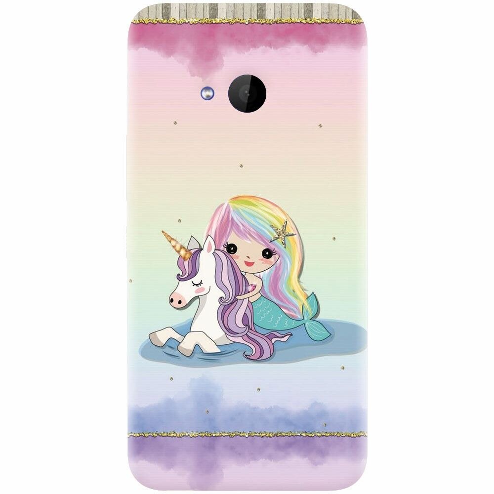 Husa silicon pentru Htc U 11 Life, Mermaid Unicorn Play