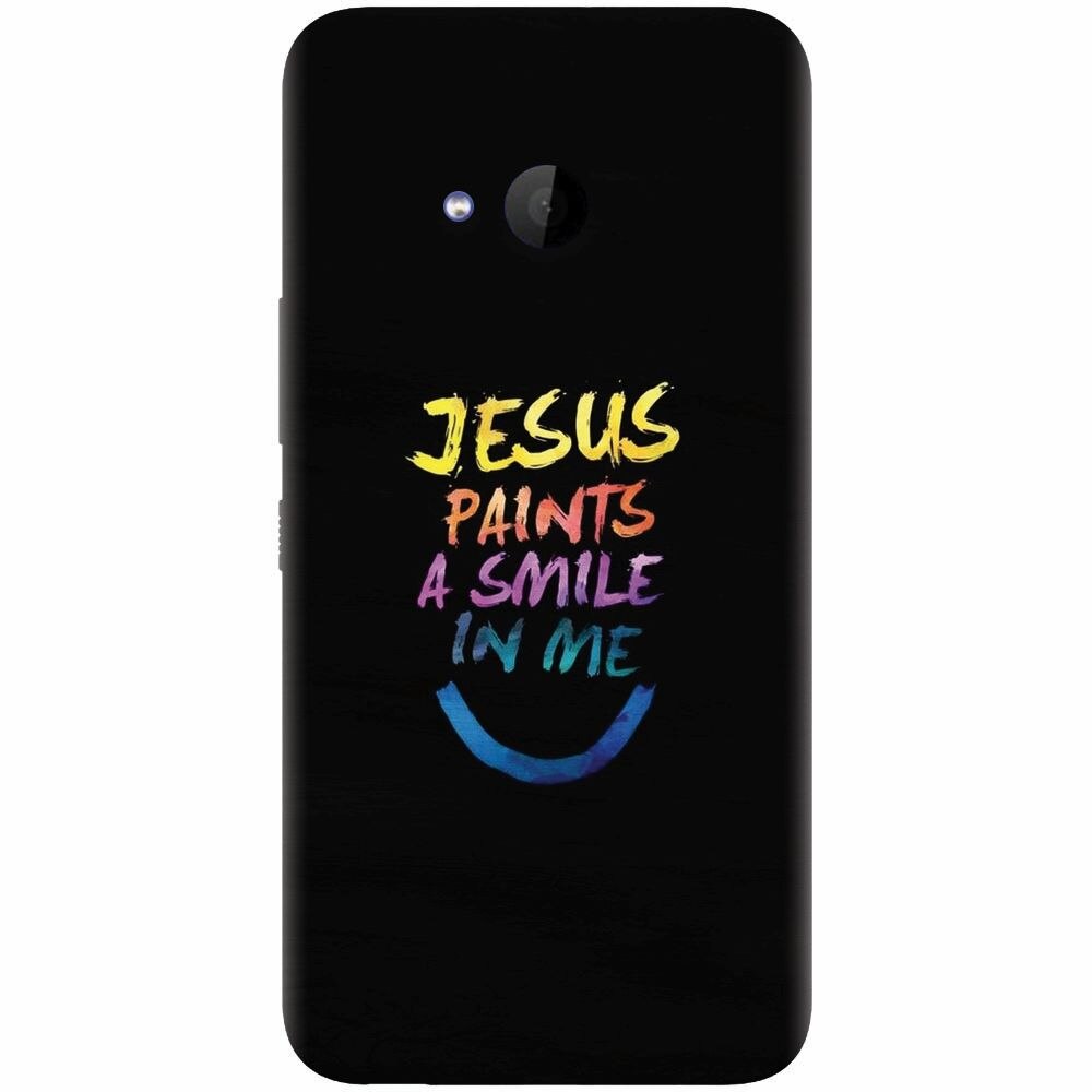 Husa silicon pentru Htc U 11 Life, Jesus Paints A Smile In Me
