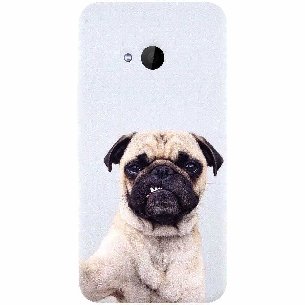 Husa silicon pentru Htc U 11 Life, Simple Pug Selfie