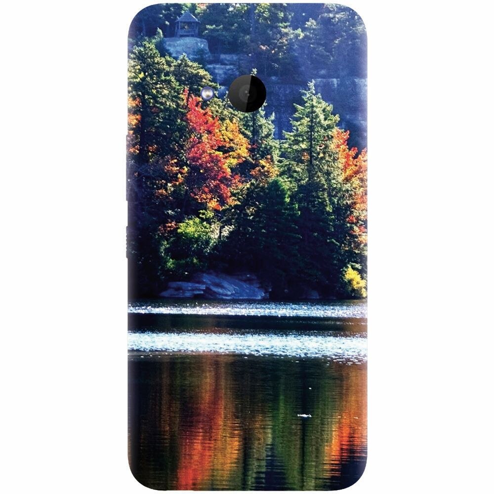 Husa silicon pentru Htc U 11 Life, Lake Minnewaska Autumn