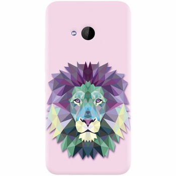 Husa silicon pentru Htc U 11 Life, Polygon Lion Husa silicon pentru Htc U 11 Life, Polygon Lion