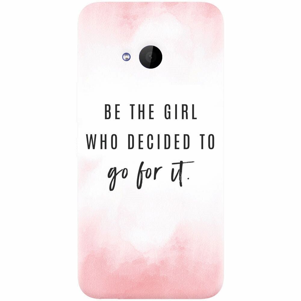 Husa silicon pentru Htc U 11 Life, Quotes Pink