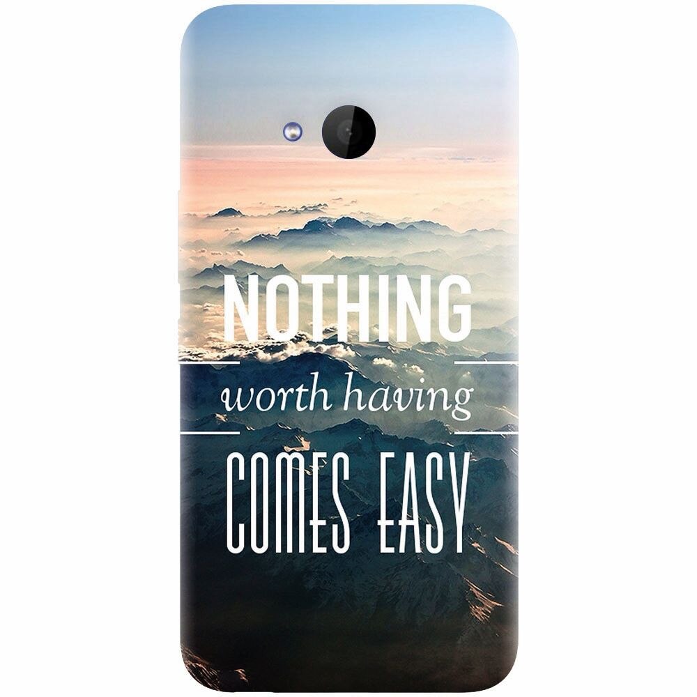 Husa silicon pentru Htc U 11 Life, Nothing Worth Having Comes Easy
