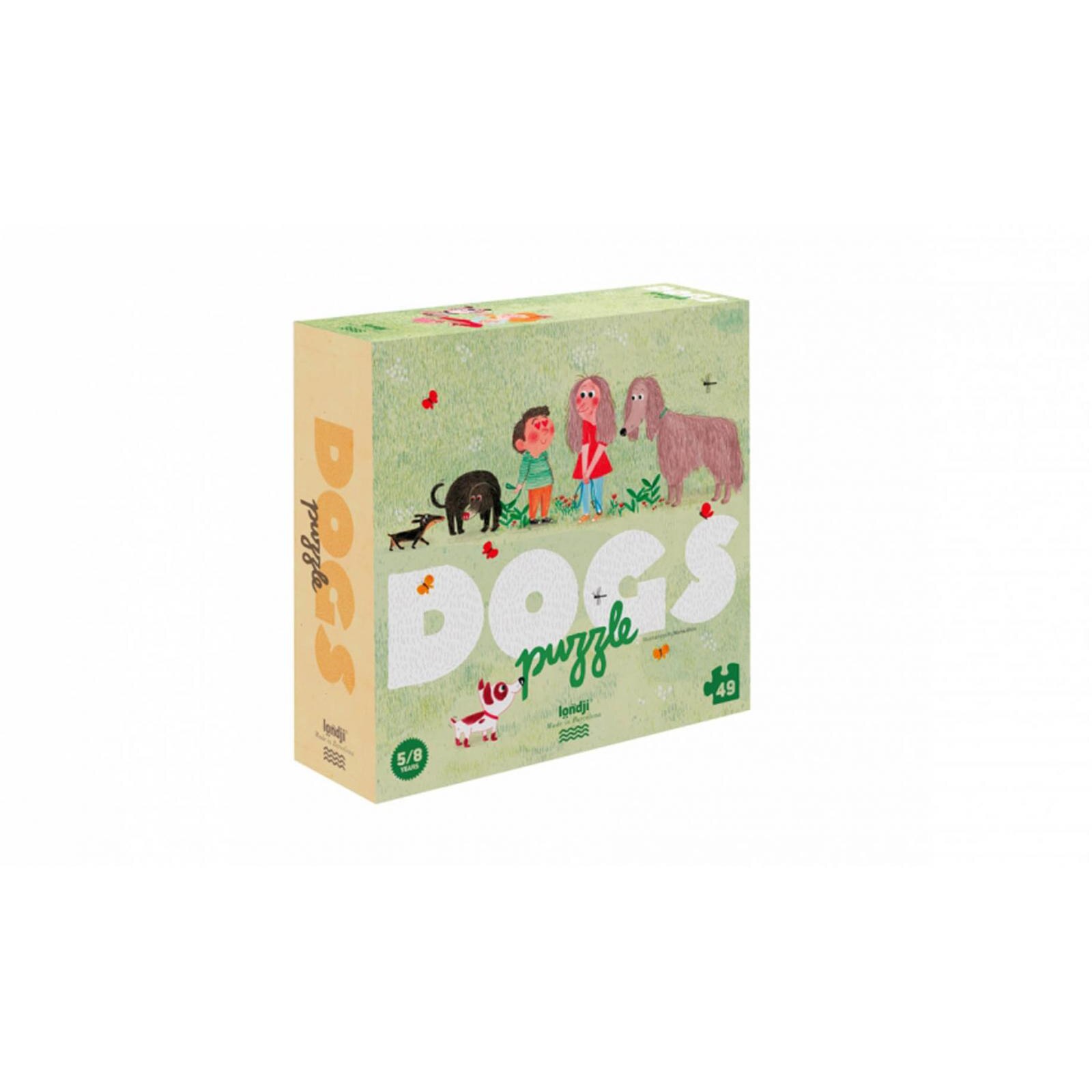 Puzzle multicolor,49 piese-Catei veseli,Londji