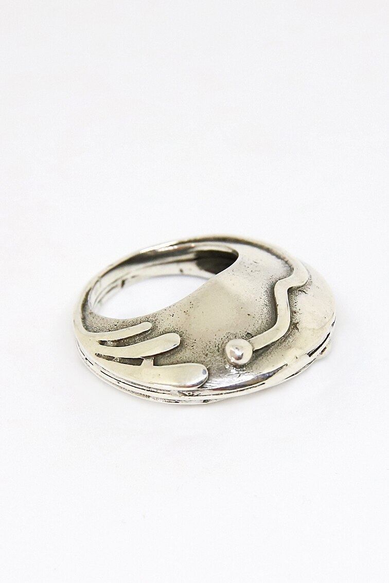 Inel argint 925 circular