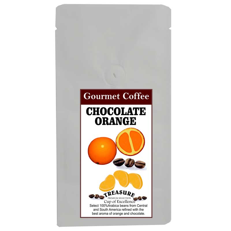 Cafea Ciocolata si Portocale, Boabe, 100g, Treasure