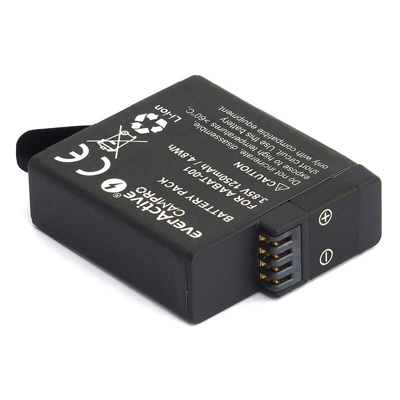 Acumulator camera EverActive, GoPro Hero 5/6/7 AABAT-001/AHDBT-501 Premium LI-ion 3,85V, 1250mAh Li-ion