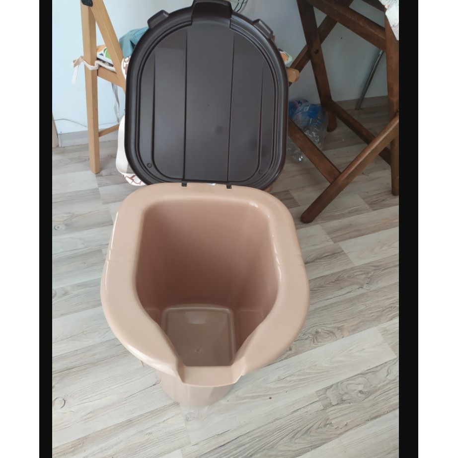 Тоалетна кофа, Кафяв, 19 л - eMAG.bg